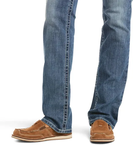 Vista 5 de ARIAT Women's R.e.a.l. Mid Rise Stretch Icon Stackable Straight Leg Jean