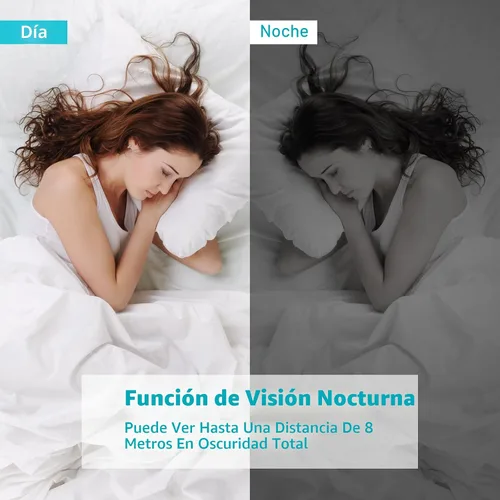Vista 3 de Mini cámara de seguridad para interiores 2025 con WiFi 1080P Micro HD con gran angular, almacenamiento en la nube y SD, visión nocturna, cámaras
