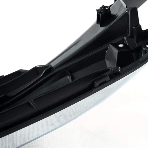 Vista 6 de PIT66 Rejilla delantera superior del parachoques en capó negro con cromo compatible con Honda Civic 10th Limousine 2016 2017 2018 parrilla para Civic