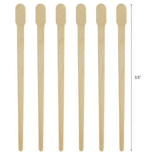 Vista 3 de 1000 varillas de madera de cera, aplicadores de cera para eliminación de cabello, cuerpo, cejas y nariz