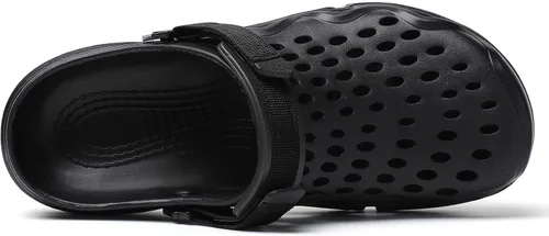 Vista 4 de Zuecos de verano antideslizantes para hombre, zapatos de jardín ligeros y suaves, zuecos para jardín, cocina, exteriores, playa, patio, piscina