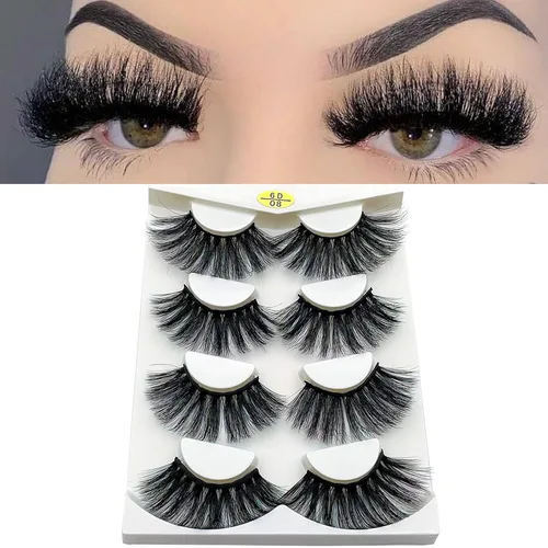 Vista 8 de Mikiwi Pestañas postizas de visón de 25 mm, pestañas de 25 mm, pestañas de visón sintético 6D, pestañas postizas de visón, pestañas dramáticas