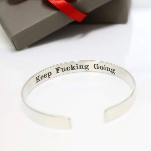 Vista 7 de Pulsera de plata pura 925 de plata esterlina maciza para hombre, brazalete contemporáneo de 0.315 in de ancho grabado para hombre, regalo