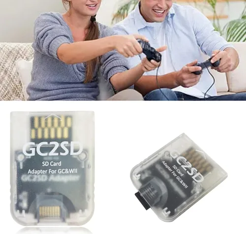 Vista 5 de GC2SD Storage Save Game Memory Card Adapter Micro SD Card Adapter TF Card Reader Plug and Play Portable Professional Game Console Micro Storage Card
