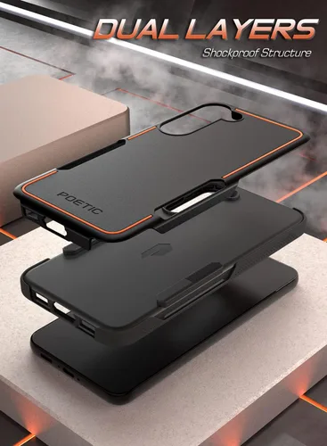 Vista 2 de Poetic Neon Series - Funda diseñada para Samsung Galaxy S23 Plus 5G de 6.7 pulgadas, doble capa, resistente, resistente, ligera, delgada, a prueba