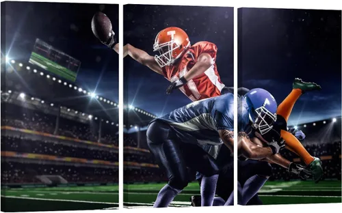 Vista 23 de Arte de pared para sala de estar, lienzo de fútbol americano, arte de pared de estadio de fútbol, pósteres e impresiones de torneos de fútbol, arte