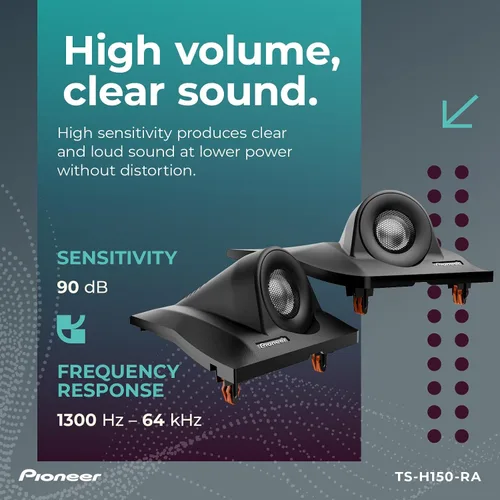 Vista 5 de PIONEER Altavoces TS-H150-RA N/A (par) – 150 W máximo, solución única para refuerzo de escenario frontal
