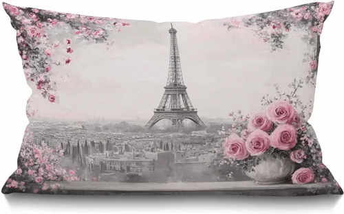 Vista 14 de Smooffly Funda de almohada decorativa para perro, bulldog francés con lentes de sol, funda de almohada lumbar moderna de granja, decoración