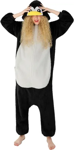 Vista 32 de SimZoo Pijama de animal para adultos, disfraz de una sola pieza para Bate