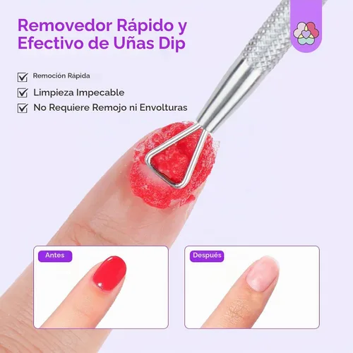 Vista 3 de SAVILAND Kit de removedor de polvo de inmersión: removedor de uñas de inmersión rápida con látex líquido, herramientas de manicura para uñas