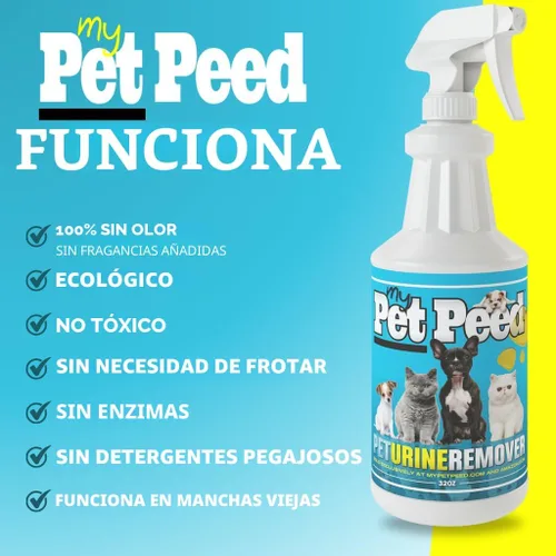 Vista 2 de My Pet Peed - Removedor de manchas y olores de mascotas (botella de spray de 32 onzas)