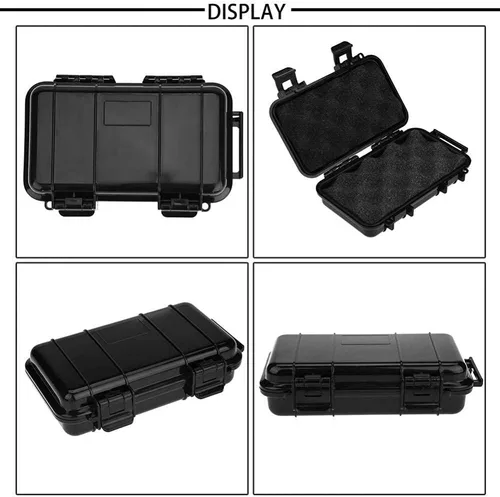 Vista 5 de Funda protectora impermeable, funda de almacenamiento a prueba de golpes al aire libre con esponja para cargar el disco duro del teléfono