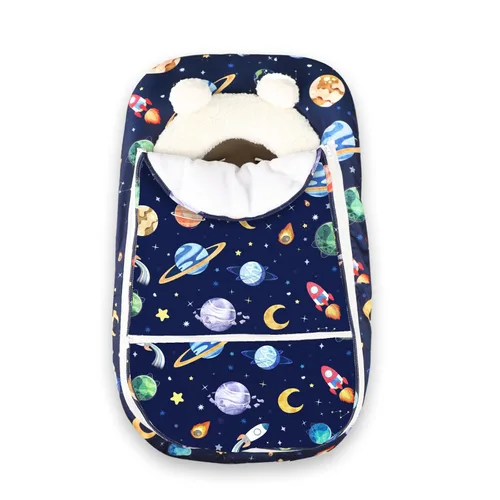 Vista 14 de Funda para asiento de auto Pea Pod para bebé, capota para asiento de auto infantil para recién nacidos con 2 capas de ventanas de tela de malla