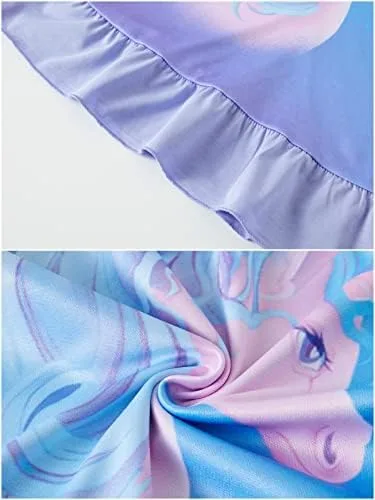 Vista 8 de Camisón adorable para niñas, paquete de 2 vestidos casuales, ropa de dormir de 2 a 9 años