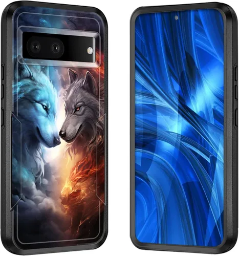 Vista 54 de Funda para Pixel 7A, [probada contra caídas de grado militar] Funda protectora resistente a prueba de golpes para Google Pixel 7A de 6.1 pulgadas