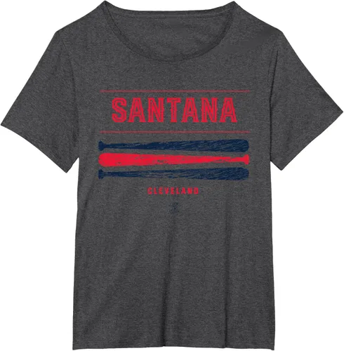 Vista 4 de Carlos Santana Vintage Baseball Bat Gameday Camiseta