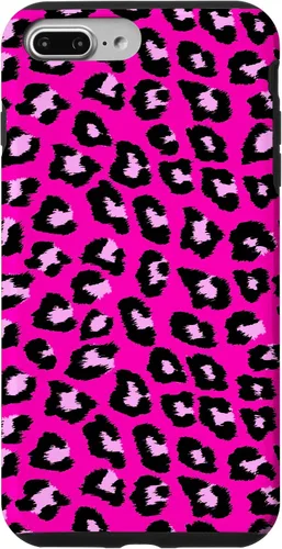 Vista 12 de McBling - Carcasa para iPhone 17, diseño de leopardo y guepardo rosa intenso