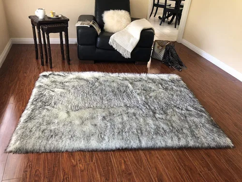 Vista 19 de LAMBZY Alfombra rectangular de piel de oveja sintética, súper suave, hipoalergénica, de felpa, lujosa alfombra de felpa sedosa para dormitorios