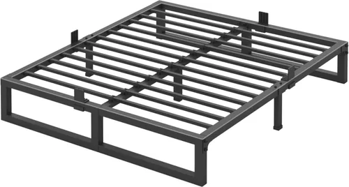 Vista 7 de Yitong Angel Armazones de Cama Gemela Plataforma, 14 Pulgadas de Alto 3500 lbs Plataforma de Metal de Servicio Pesado, Base de Colchón con Soporte