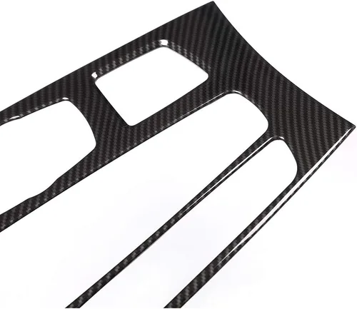 Vista 8 de YIWANG Cubierta de panel de cambio de engranajes de control central interior estilo fibra de carbono para BMW X5 F15 2014 2015 2016 2017 2018, X6