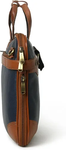 Vista 5 de ADYAN Bolso de mensajero de cuero de 15 pulgadas para portátil para hombres maletín de oficina para hombre y mujer maletines de negocios