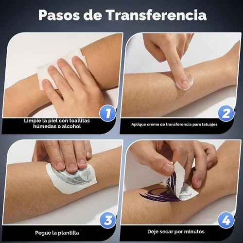 Vista 8 de Impresora térmica portátil 2 en 1, impresora de la plantilla del tatuaje