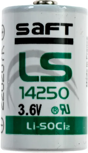 Vista 4 de Saft LS14250 3.6V 1/2AA batería de litio, 3.6 voltios 1200mAh, GE Simon XT