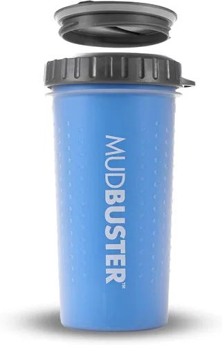 Vista 17 de Dexas MudBuster Limpiador Portátil de Patas de Perro - Calidad Premium, Azul, Tamaño Pequeño para Suministros y Accesorios para Mascotas