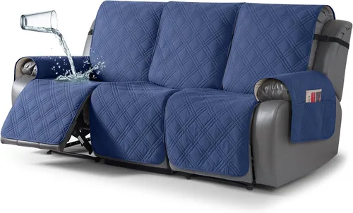 Vista 27 de TAOCOCO Fundas para Sillón de Dos Plazas Reclinable 100% Impermeables, Fundas Divididas para Loveseat Reclinable, Funda Antideslizante para Sofá