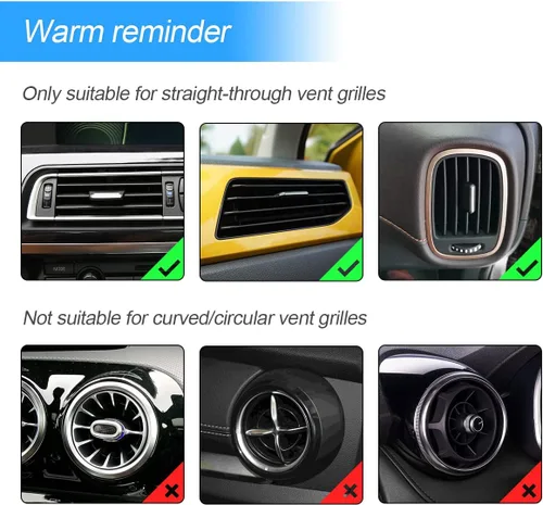 Vista 3 de Adorno de Rejilla de Ventilación Bling para Coche, 10 PCS Tiras Decorativas de Diamantes de Imitación Hechas a Mano para Todas las Salidas de Aire