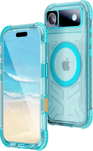 Vista 52 de WIFORT Funda impermeable para iPhone 15, [IP68 bajo el agua a prueba de polvo] [pantalla integrada] [15 pies a prueba de golpes militar], cubierta