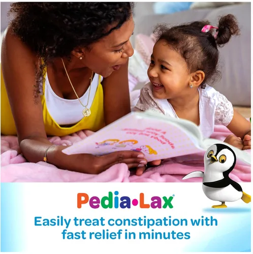 Vista 2 de Pedia-Lax Supositorios líquidos de glicerina para niños de 2 a 5 años, laxante suave para aliviar el estreñimiento para niños, 6 unidades, paquete