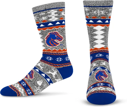 Vista 27 de For Bare Feet Ugly Holiday Sweater Crew Sock NCAA