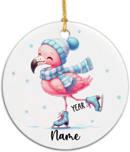 Vista 16 de Adornos de Navidad personalizados de vaca para niños, adornos personalizados de la primera Navidad del bebé de vaca para recién nacido, adorno