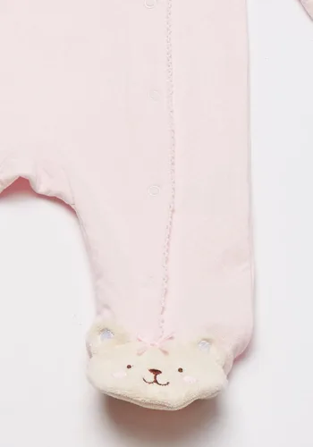 Vista 4 de Little Me - Pijama para dormir con pies para niña