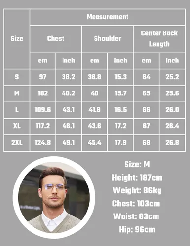 Vista 6 de COOFANDY Chaleco de suéter para hombre, sin mangas, cuello en V, ajustado, suéter de punto, chaleco casual de punto