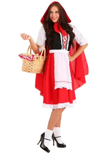 Vista 2 de Disfraz de caperucita roja para adulto Multicolor