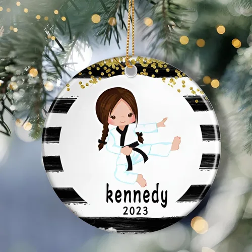 Vista 7 de Adorno de baile de bailarina personalizado, regalo de ballet de Navidad para niña, regalo de Navidad para bailarina