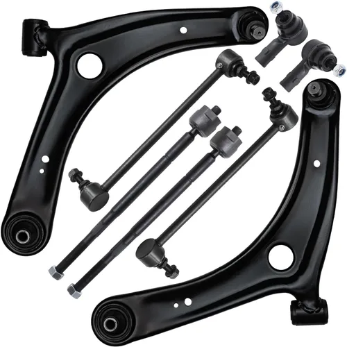 Vista 201 de Detroit Axle - Kit de brazos de control de extremo de 8 piezas para Toyota 2001-2003 Highlander 2002-2003 Camry Lexus ES300, 2 conjuntos de brazos