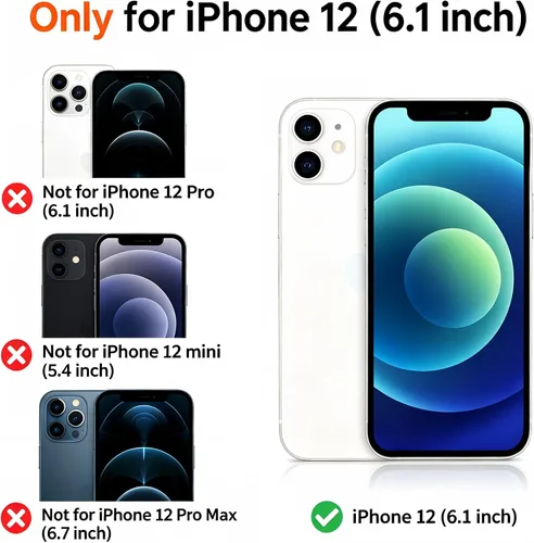 Vista 2 de Funda magnética de cuerpo completo con borde de metal, protección militar contra caídas para iPhone 12, compatible con MagSafe, protector de Negro