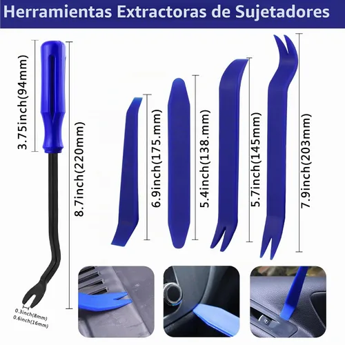 Vista 6 de Clips de Coche Remaches de Plástico Clips Retenedores de Escudo de Parachoques 800PCS Kit de Sujetadores de Árbol de Navidad para Coche Tamaños Más