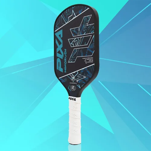 Vista 2 de PIXA Mindrush T-300 - Paleta de pickleball de 0.630 in, superficie de fricción avanzada, potencia increíble, control y giro: aprobado por USAPA