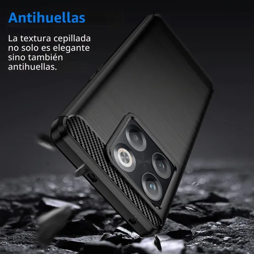 Vista 3 de Osophter Funda para Oneplus 10T, Oneplus 10T Funda para teléfono con protector de pantalla de absorción de golpes flexible de goma TPU protectora
