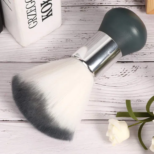 Vista 3 de Chrees Cepillo de plumero para el cuello, cepillo de barrido de pelo suave y roto para peluquería, cepillo de limpieza de cabello roto, herramienta