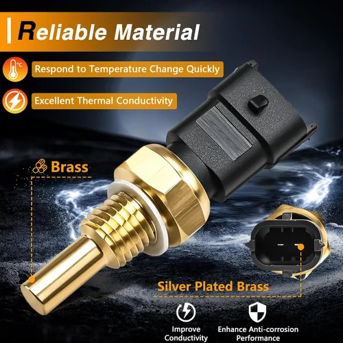 Vista 2 de Sensor de temperatura del refrigerante del motor, sensor de temperatura del agua ECT compatible con Saturn Vue Outlook Pontiac G6 G8 Chevrolet