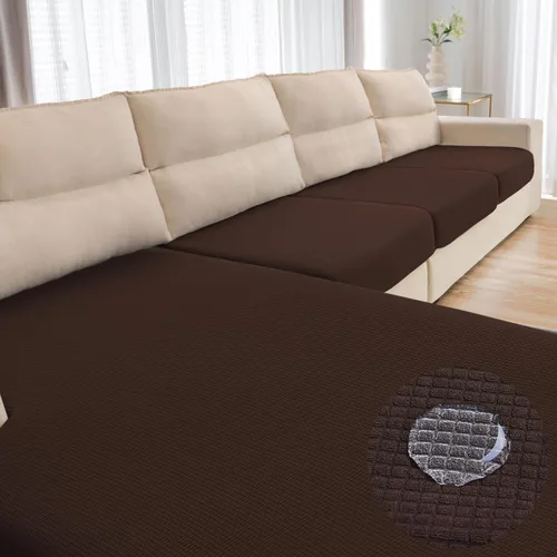 Vista 58 de Funda repelente al agua para cojín de sillón, funda elástica para respaldo individual de sofá seccional, funda para sofá en forma de L para mascotas
