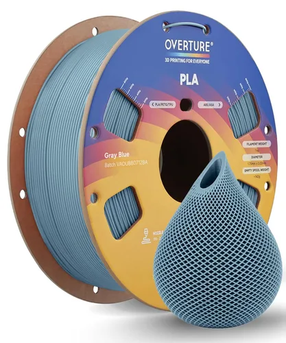 Vista 38 de OVERTURE Paquete de 10 filamentos PLA de 0.069 lbs (0.069 in), filamento de impresora 3D de herido ordenado, paquete de 10 bobinas de 2.2 libras