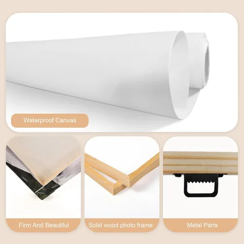 Vista 6 de Impresiones en lienzo personalizadas con tus fotos, arte de pared enmarcado personalizado, imágenes de lienzo personalizadas para dormitorio, sala