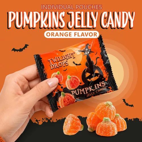 Vista 5 de Caramelos de Halloween envueltos individualmente, caramelos de gelatina
