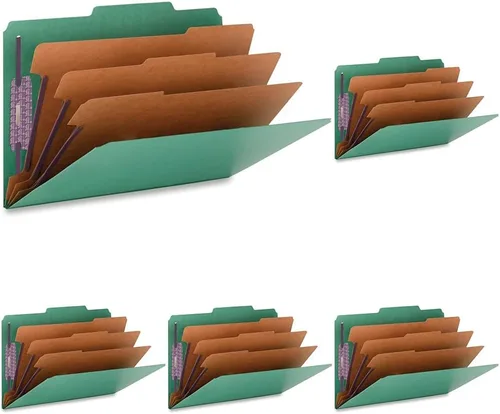 Vista 14 de Smead Carpeta de archivos de clasificación de cartón prensado con sujetadores SafeSHIELD, 3 divisores, expansión de 3 pulgadas, tamaño legal, azul